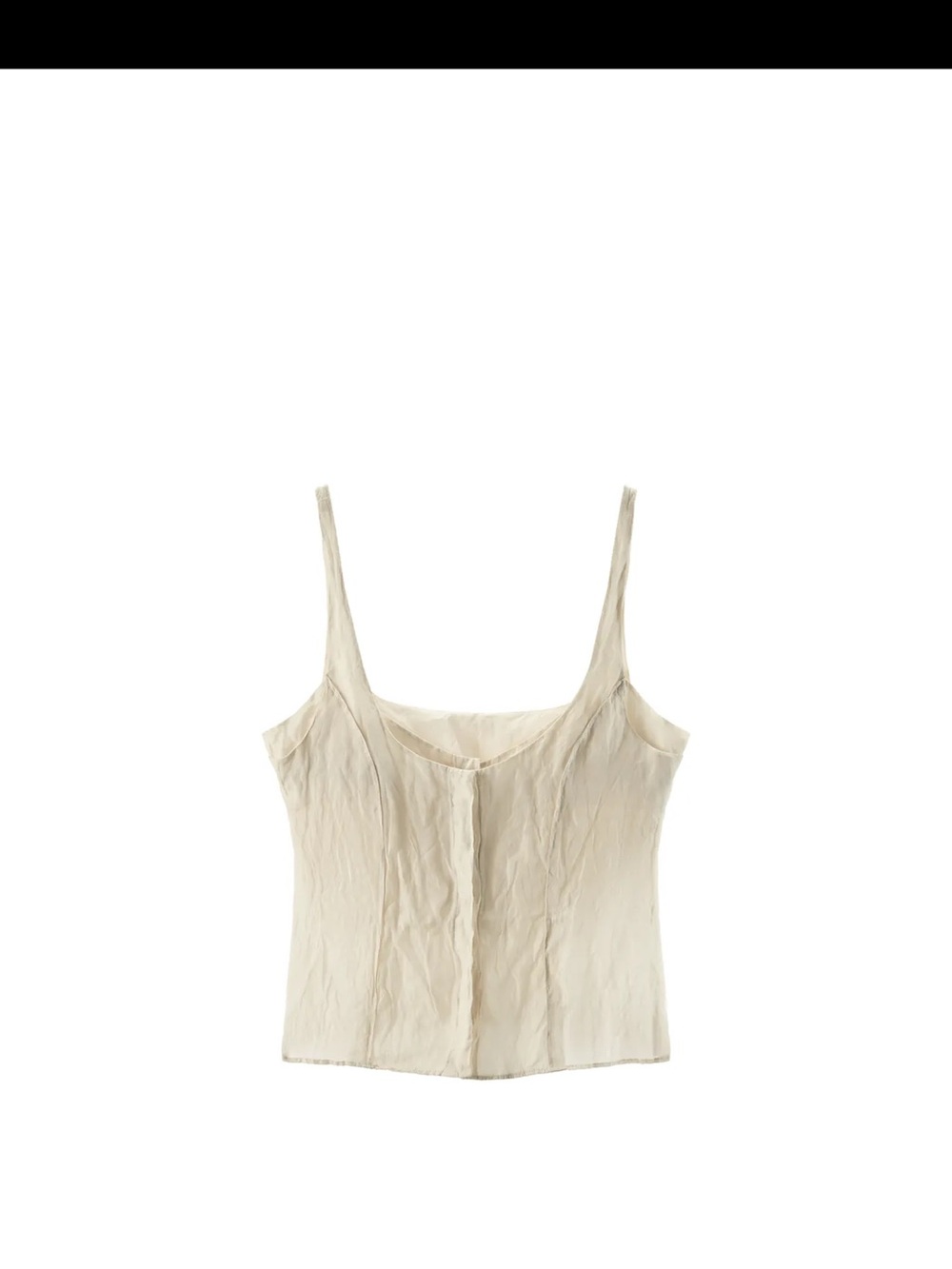 Zara Cream Button-Front Camisole